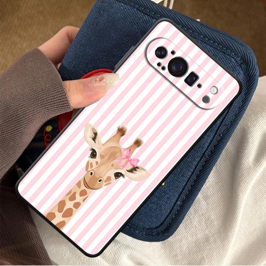 Google Pixel 8A - 만화 기린 푼다 폰 커버 케이스