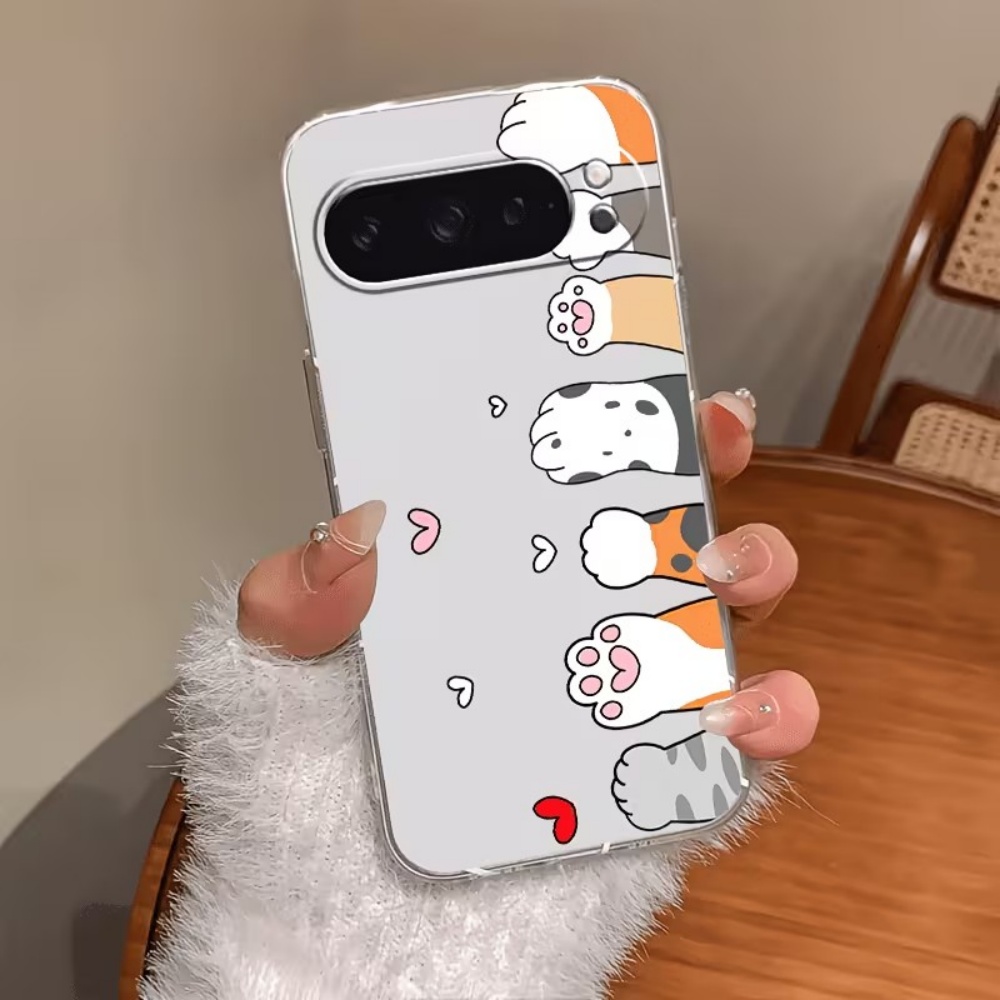 만화 고양이 발자국 크리스탈 투명 실리콘 폰 케이스 ( - Google Pixel 8A 리뷰 및 가격