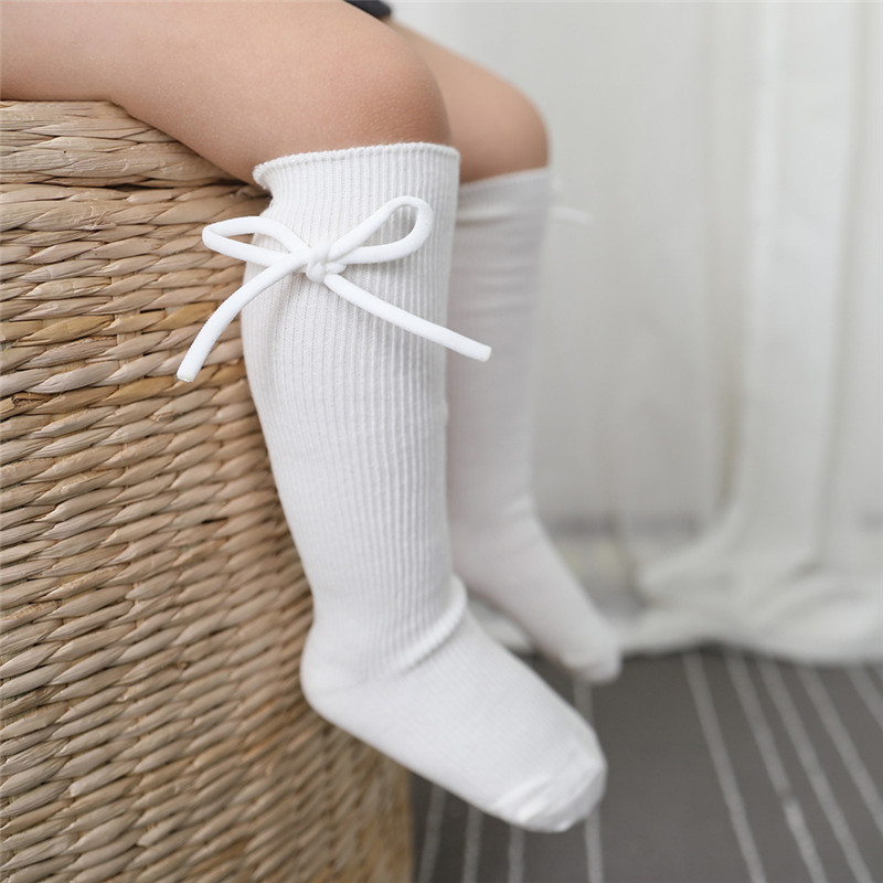 가을 어린이 무릎 높이 양말, 나비매듭 플랫 긴 양말, - Baby Sock Oximeter 리뷰 및 가격